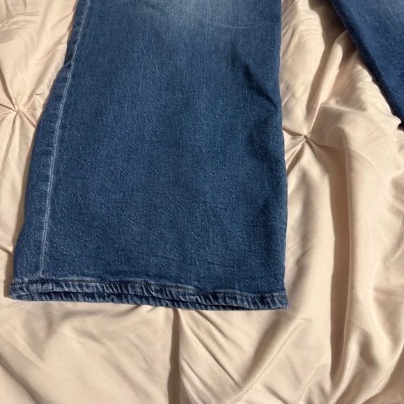 Express Deep Blue Baggy Low Rise Stretch Jeans - Picture 2 of 9